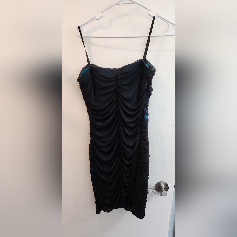City Triangle L, Black and Teal/ Turquoise